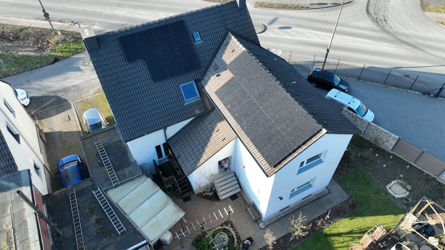 Photovoltaikanlage auf einem Einfamilienhaus in Dortmund